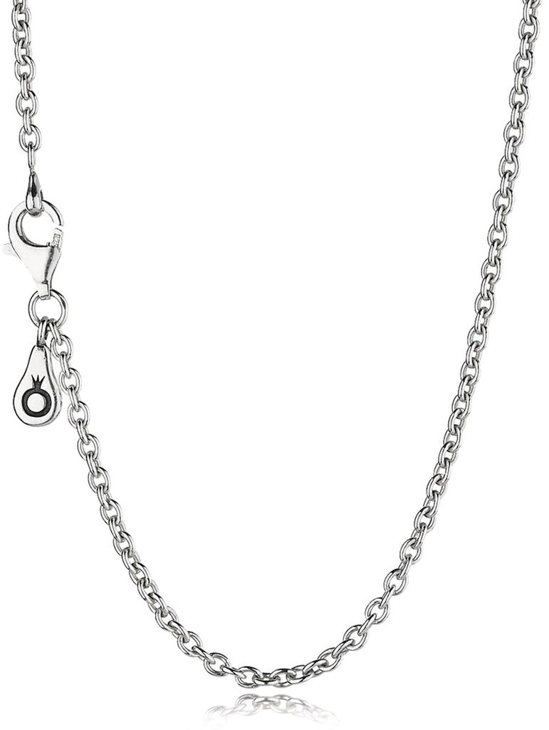 Pandora Damen-Halskette 45cm Silber, schlichtes Design ohne Produktbild 