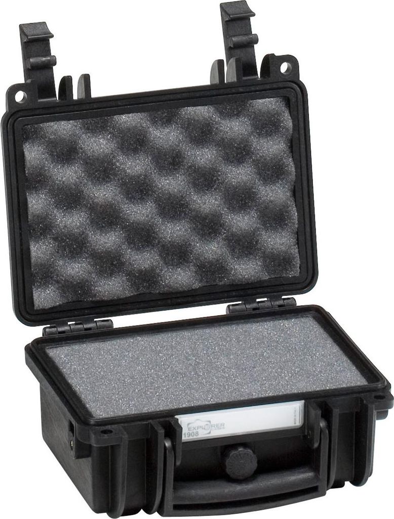 Explorer Cases 1908.B Transportkoffer mit Schaumstoff Schwarz 190x125x85 mm