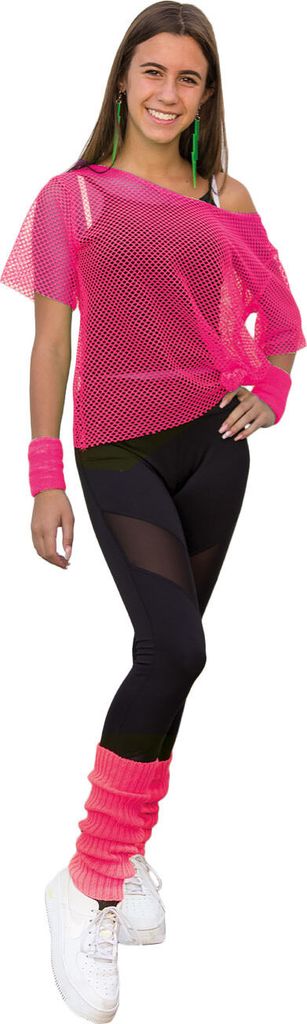 Oblique Unique Netzshirt + Stulpen Set 2-teilig 80er Jahre Produktbild 