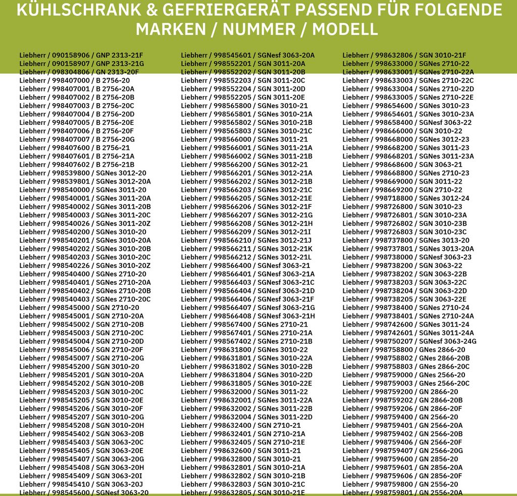 Glasplatte LIEBHERR 7271460 452x330mm für Gefrierschrank KühlGefrierKombination