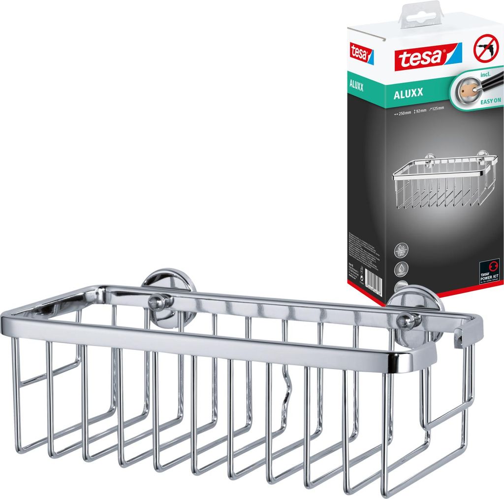 tesa Duschregal Duschablage Duschkorb Duschecke Badregal Produktbild 