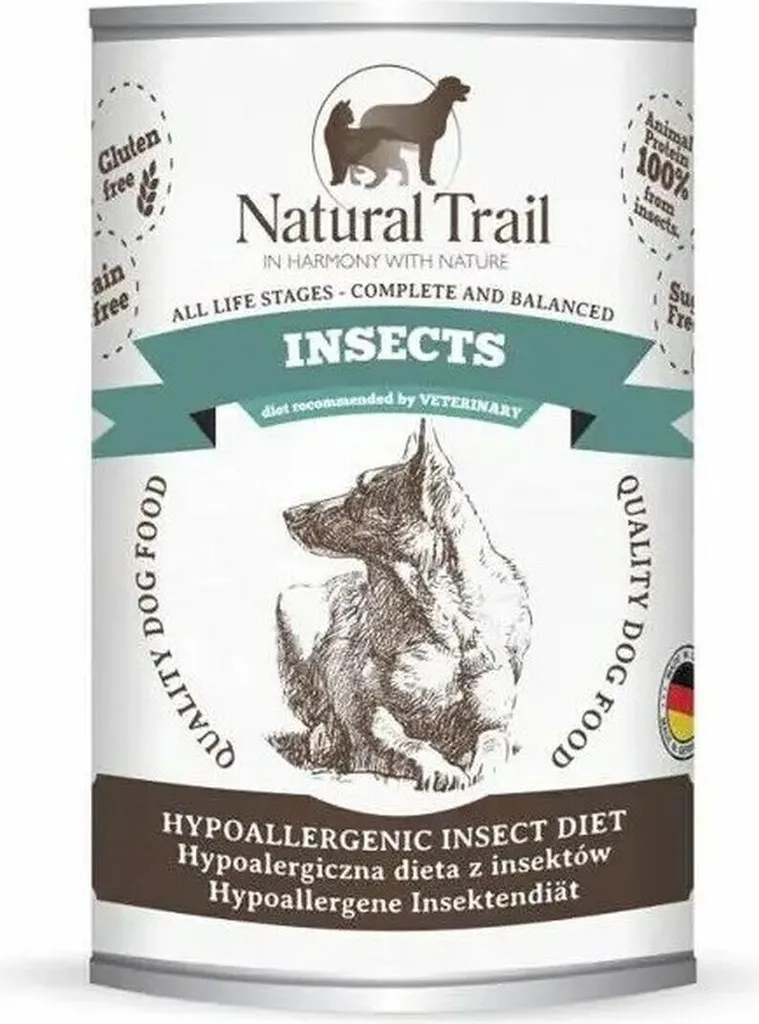 Natural Trail Dog Insects Nourriture Humide aux Insectes pour Chien 400g