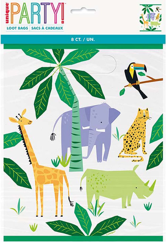 Geschenktüte PVC Animal Safari 8 Stk.