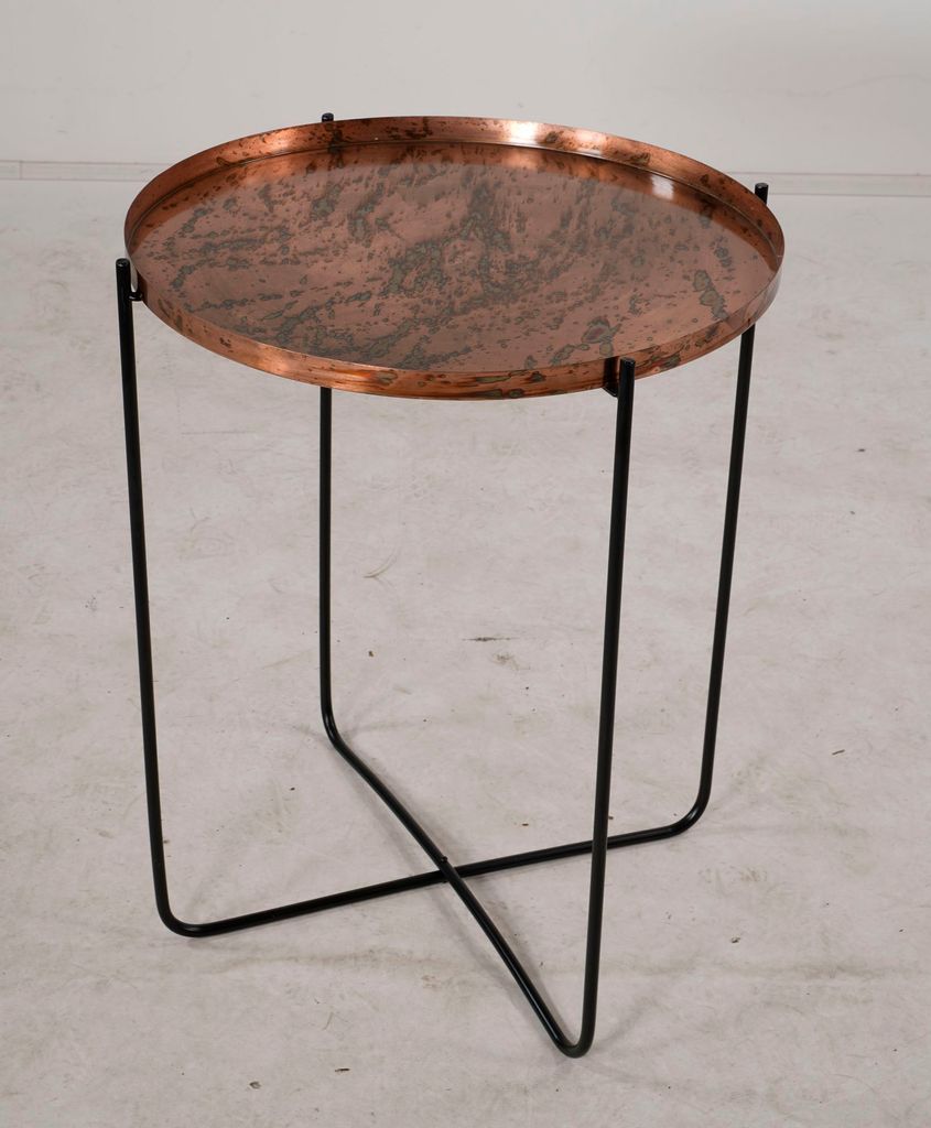 Lesli Living Beistelltisch "Old Copper" Kupfer ø 40,5 cm