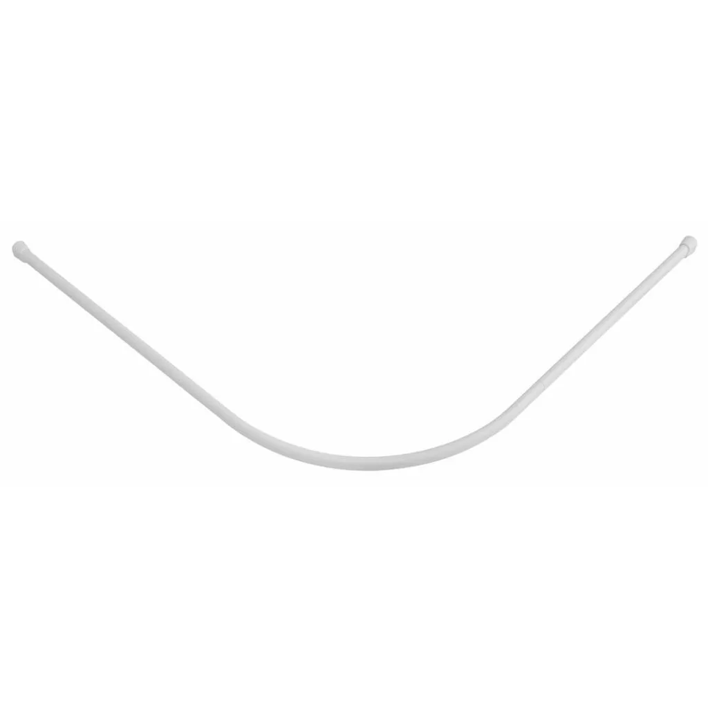 Asta Curva 80x80 Alluminio Bianco 0201013 | Arredo Bagno Design