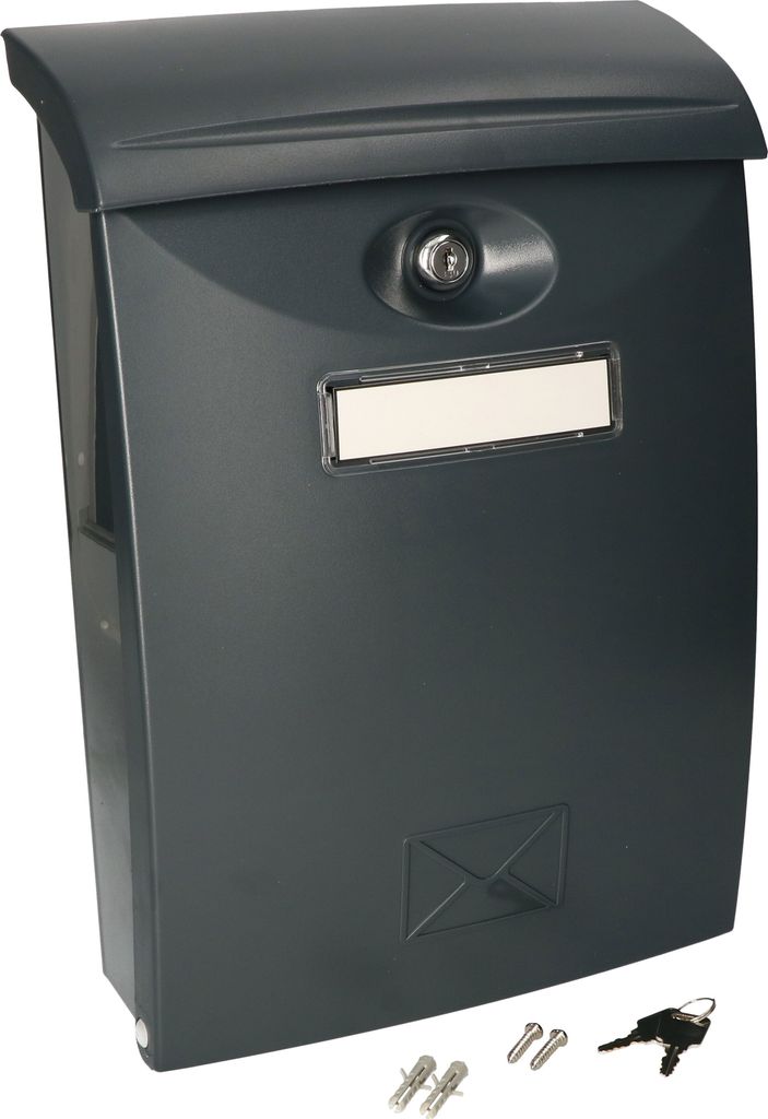 KOTARBAU Briefkasten aus Kunststoff Anthrazit 235x90x340mm