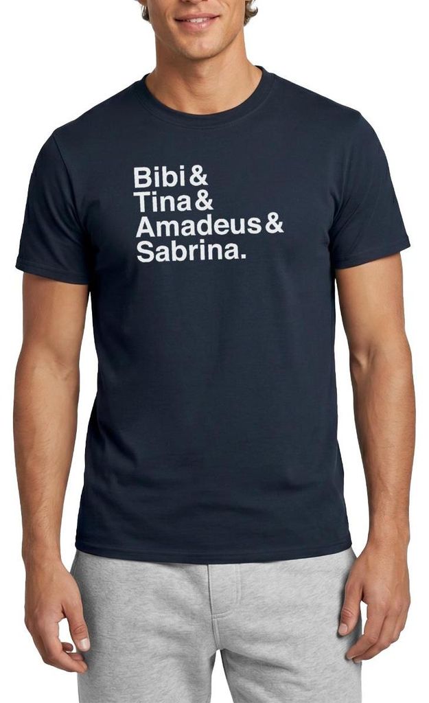 Spreadshirt Bibi & Tina Abenteuer und Freundschaft Männer T-Shirt, XL, Navy