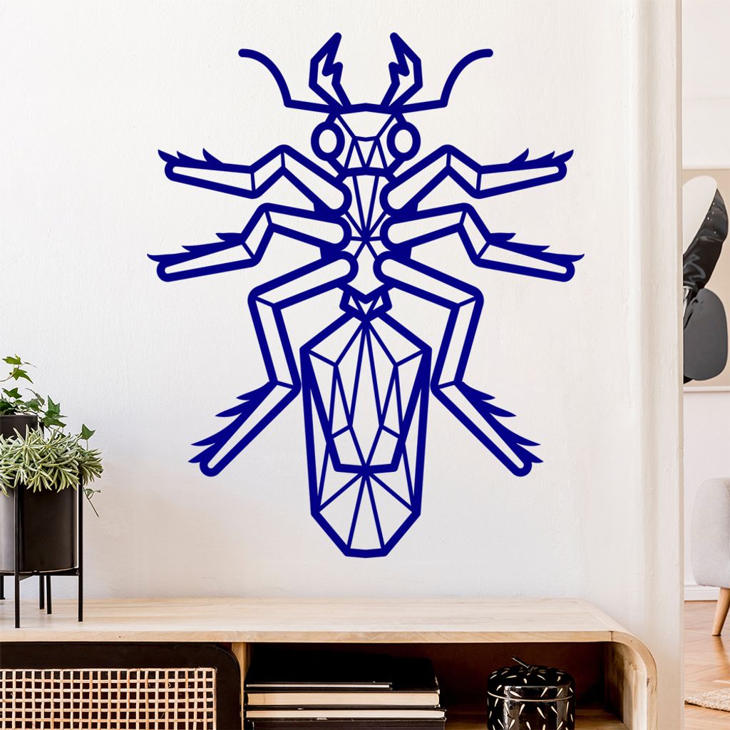 Ameisen Polygon Wandtattoo Wandaufkleber Wall Sticker - Dekoration, Küche, Wohnzimmer, Schlafzimmer, Badezimmer