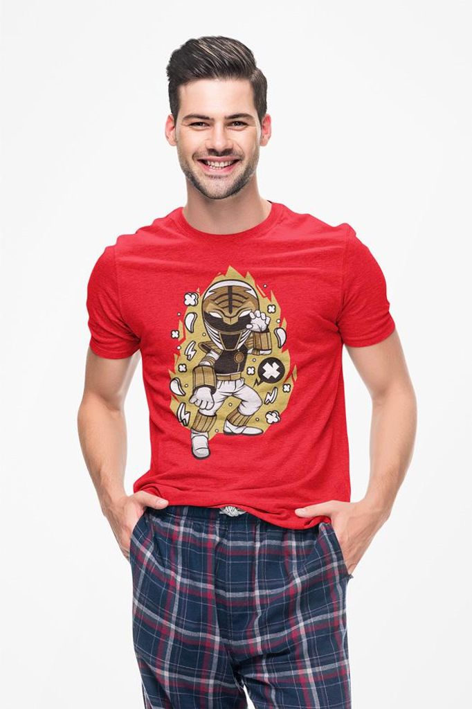 D&B Uni Polo PC00084 Power Ranger Rot-Größe 2XL