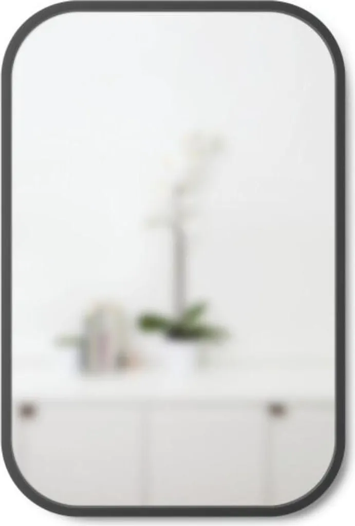Miroir d'Entrée Moderne Umbra Hub Noir 61 x 91 cm pour Déco Salon Mural