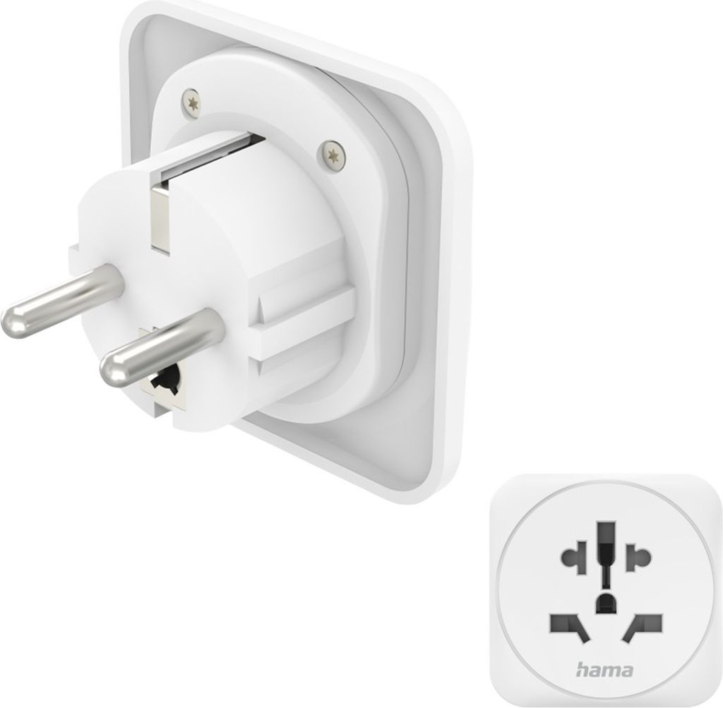 Hama Reiseadapter Typ E und F, 3-polig, für Europa