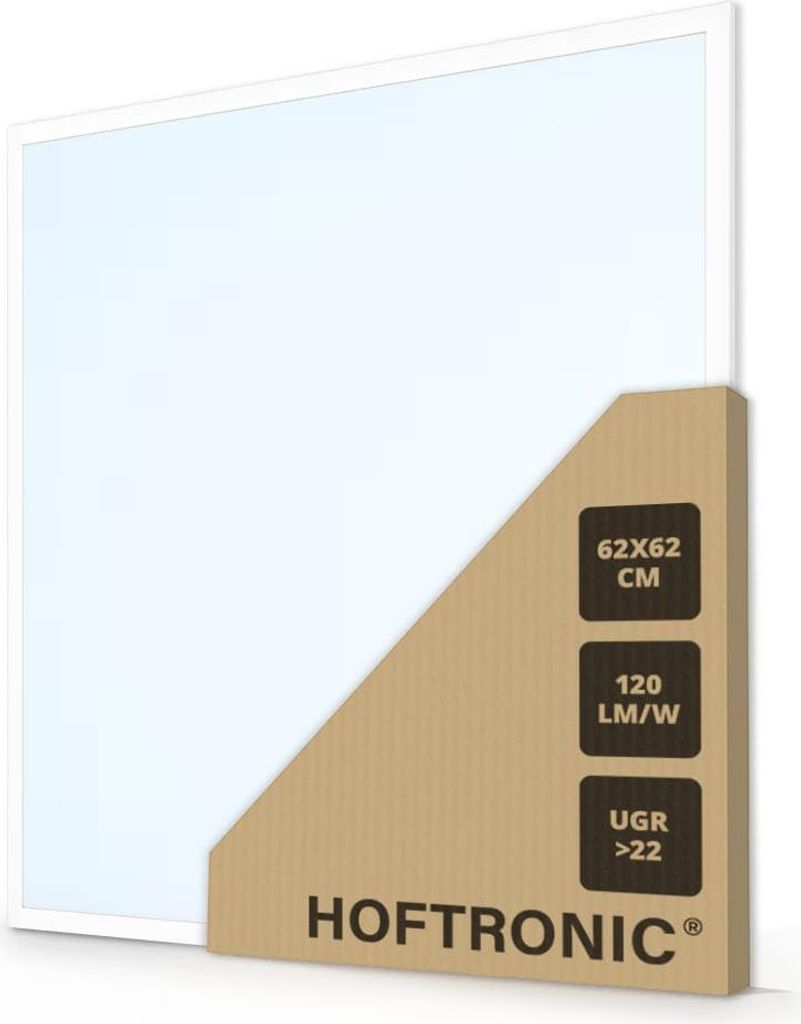 HOFTRONIC - Panneau LED 36W 62x62 cm 6000K 4320 lm UGR22 Image du produit 