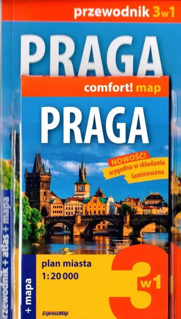Ne vous perdez plus à Prague avec le guide Expressmap 3en1 plastifié - 2