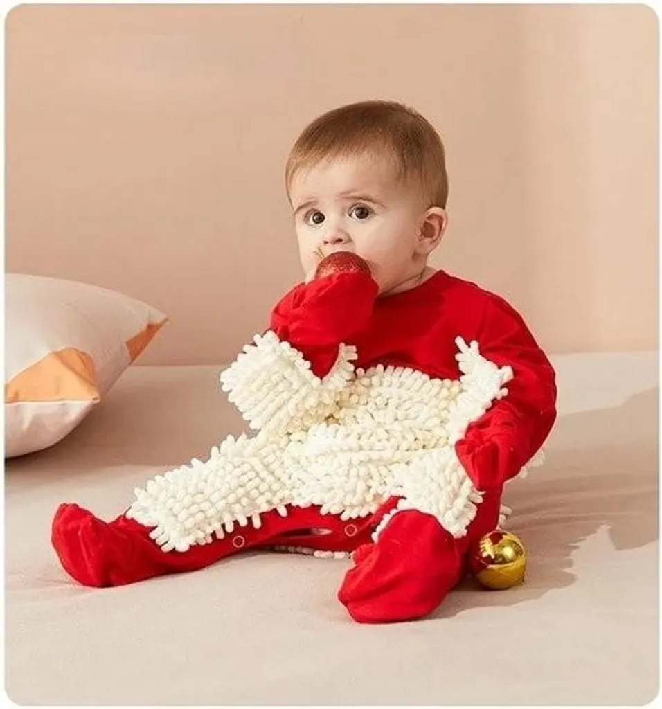 Vêtement bébé barboteuse 6-12 mois rouge et blanc - Cadeau maman - 3