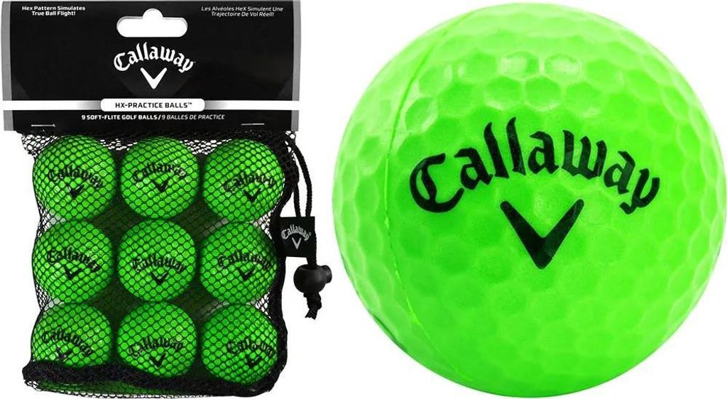 Piłki golfowe Callaway Soft Flight, 9 sztuk, zielone, Zdjęcie produktu 