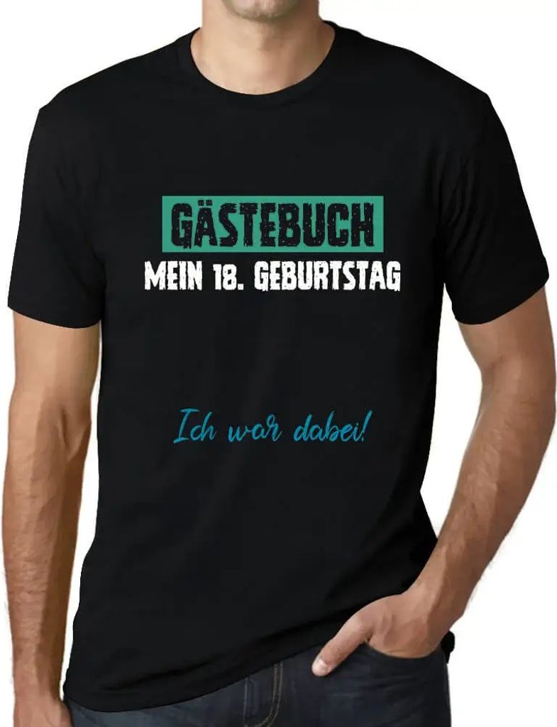Herren Grafik T-Shirt 18 18 Jahre Mann Geschenk 18. Geburtstag Jahrestag 18 Jahre Jubiläum 18 Jährige Mann Jahrgang 2006 Kurzarm Lustige Druck