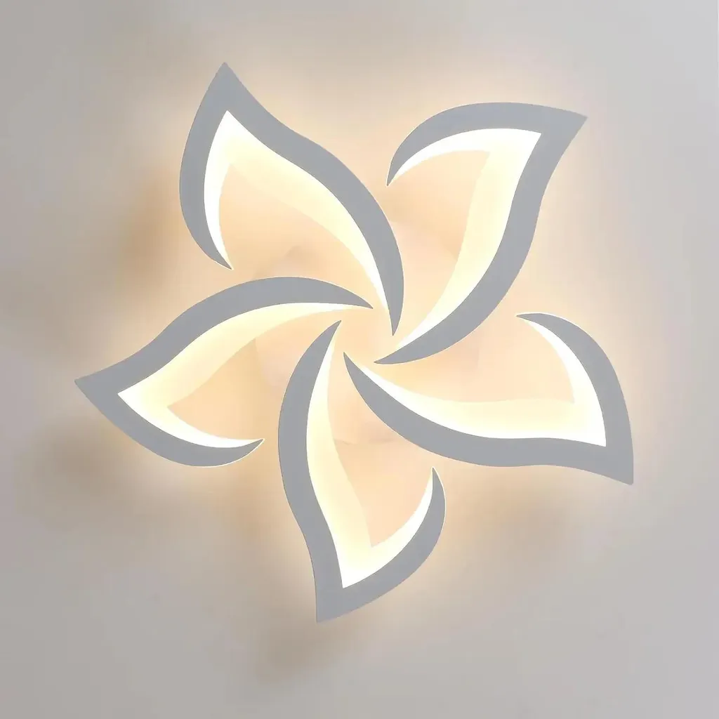 Plafonnier LED 60W Fleur : Éclairez enfin vos Grandes Pièces Sombres