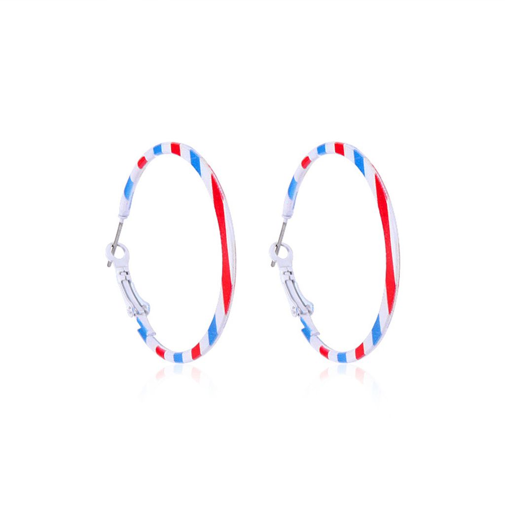 Paar baumelnde Ohrringe in verschiedenen Stilen, geometrisches Muster, Vintage, antiallergisch, schmerzlos, tragbar, dekorieren, hypoallergen, rot,...