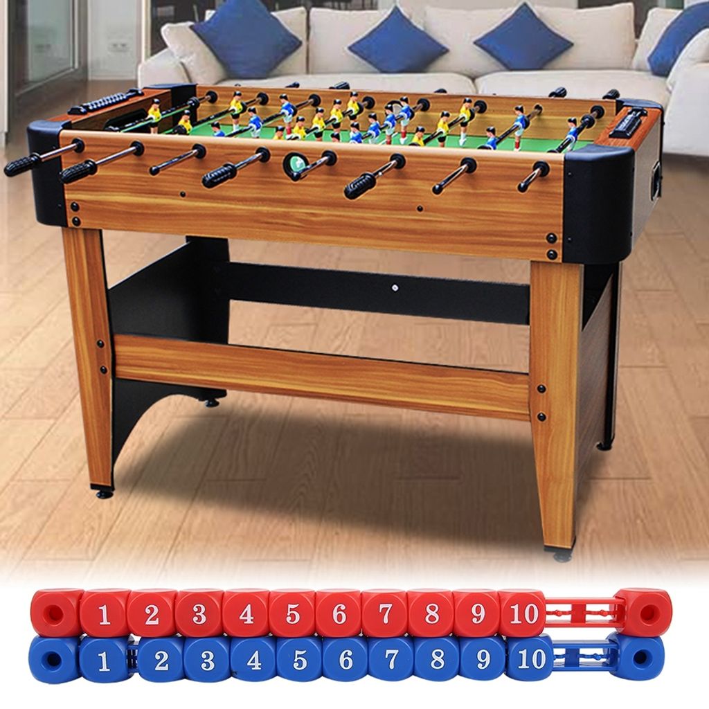 2 Stück Anzeigetafeln, rot/blau Mini-Zählwerk, für Tischfußball & Billard