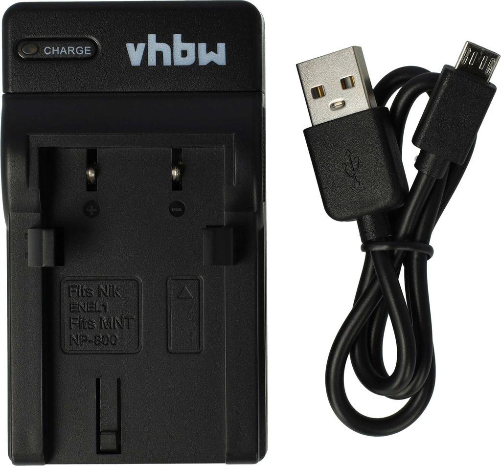 vhbw USB-C Ladegerät kompatibel mit Nikon Coolpix 4300, Produktbild 