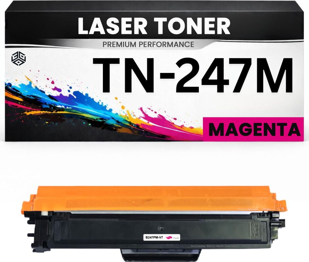 2 x Toner TN-247M Magenta hochwertige Brother alternative TN247M Premium kompatibel für DCP-L3510CDW/3517CDW/3550CDW HL-L3210cw/3230CDW/3270cdw