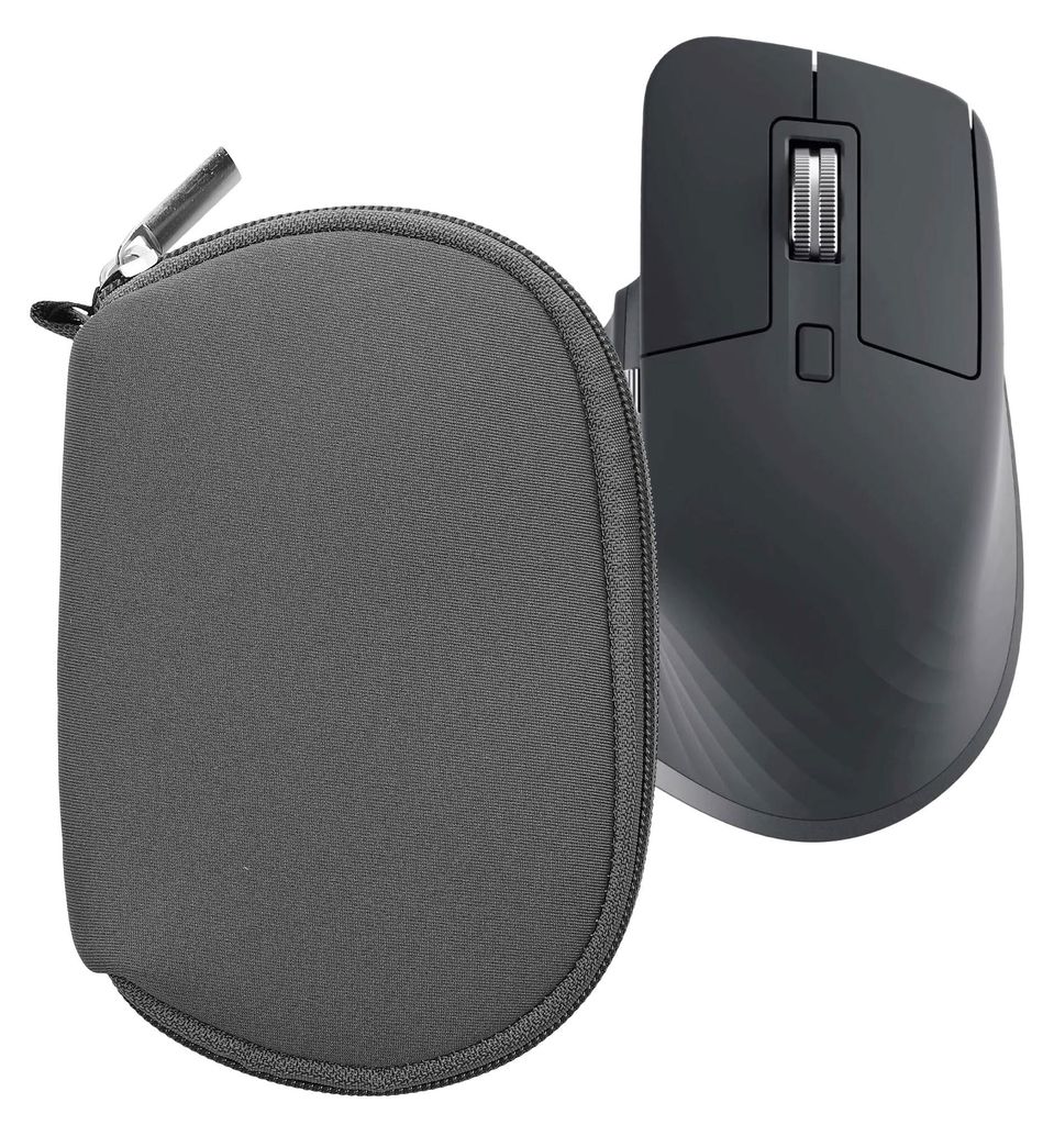 kwmobile Hülle für Logitech MX Master 3 / Master 3S / Master 2S Hülle - Mouse Case - Neopren Tasche - Schutzhülle für PC Maus - Transporttasche