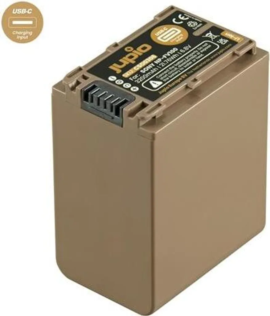 Batteria Jupio NP-FV100 Ultra USB-C per Sony: Autonomia Infinita
