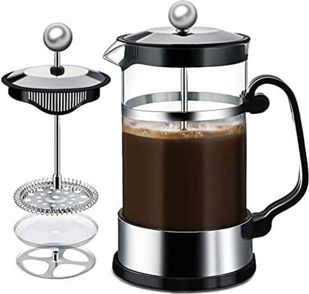 Kaffeebereiter Edelstahlfilter 1000ml Glas