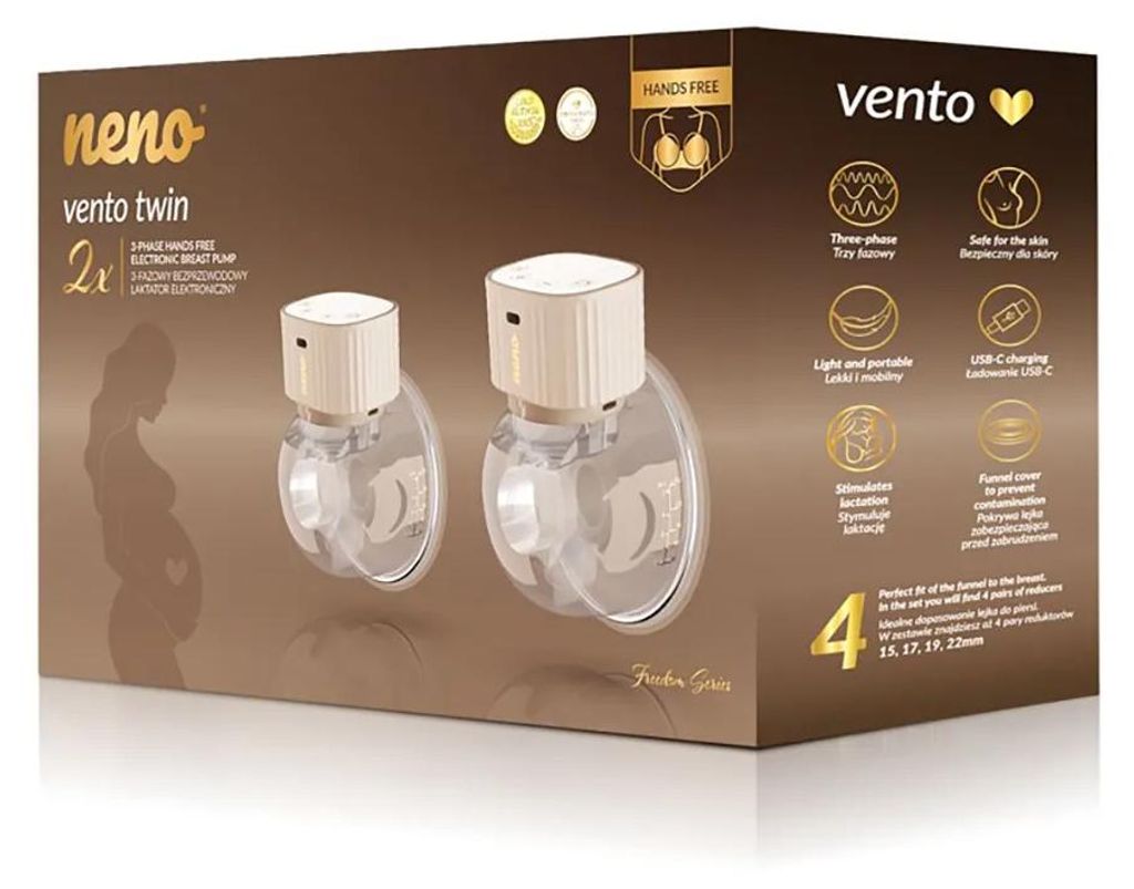 Neno Vento Twin Milchpumpe   Kinder  One Size Produktbild 