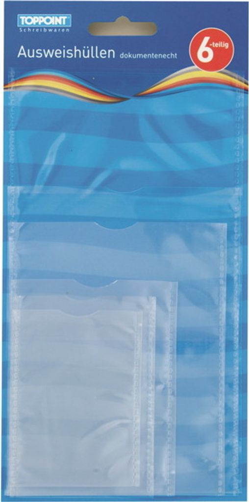 Stylex Ausweishüllen-Sortiment - transparent - 6-teilig