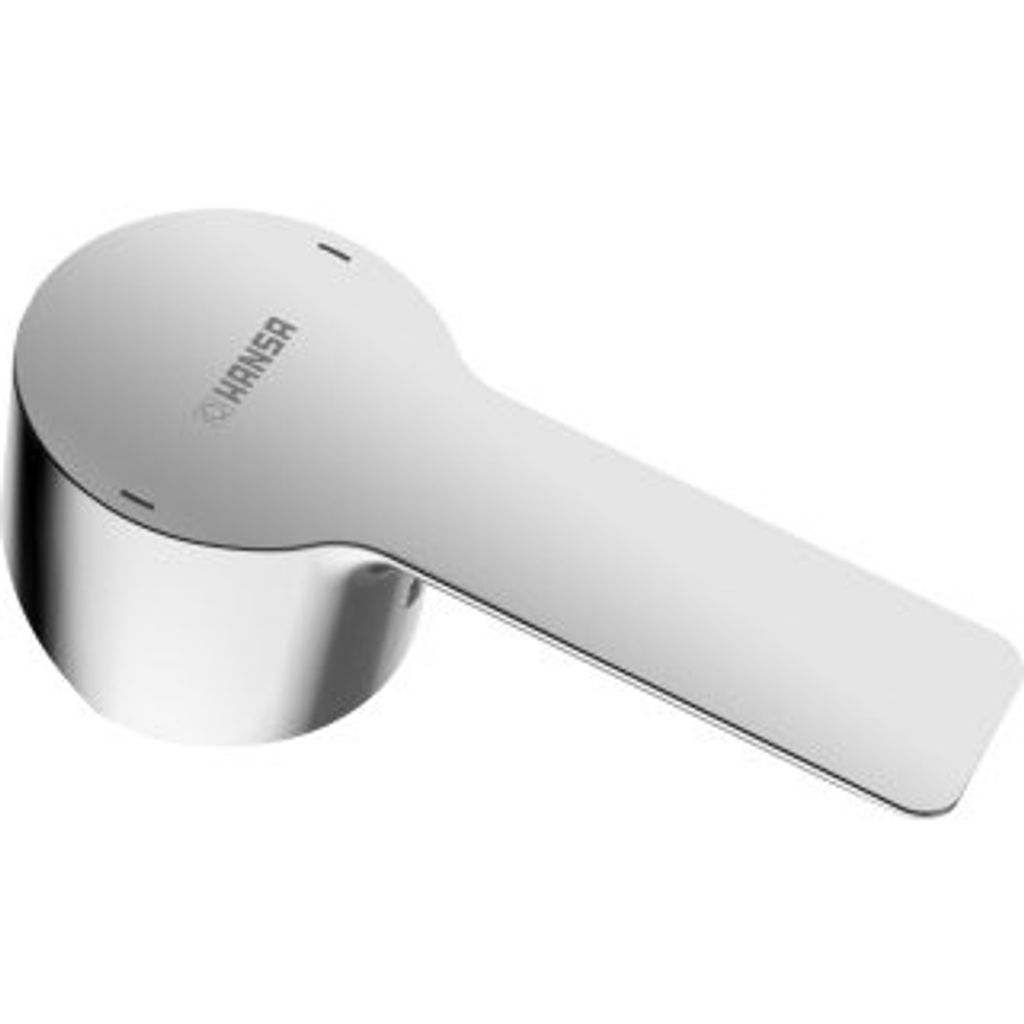 A product shot of a faucet handle.