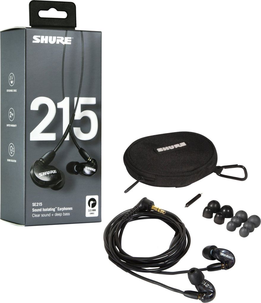 Shure SE215 EAR-CHANNEL, 1,62 m Kabellänge Produktbild 
