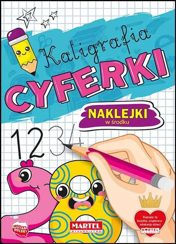 Kalligraphie. Zahlen mit Aufklebern