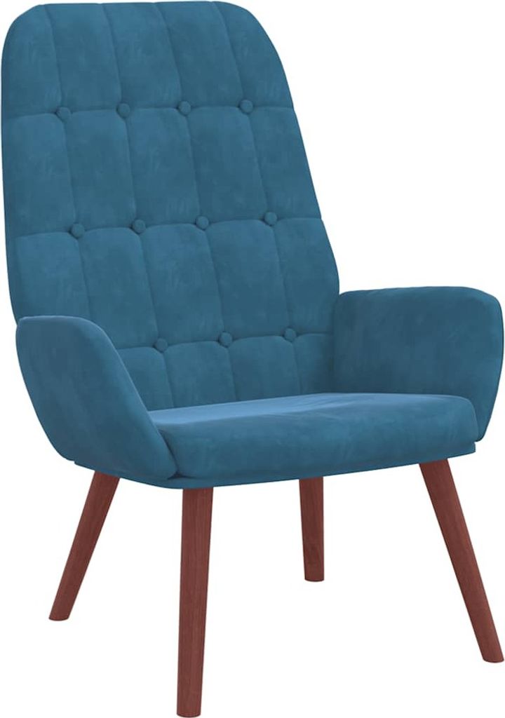 Relaxsessel Blau Samt