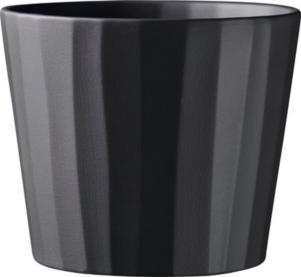 Blumentopf Soendgen Umea Keramik matt Ø 21 cm H 18 cm anthrazit