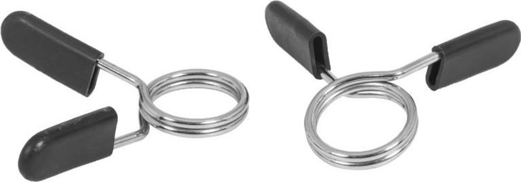 GORILLA SPORTS Federverschlüsse - Paar, Klemme für 30mm Hantelstangen, aus Stahl - Federclip, Hantelverschlüsse, Feststeller, Gewichtheben, Ha...