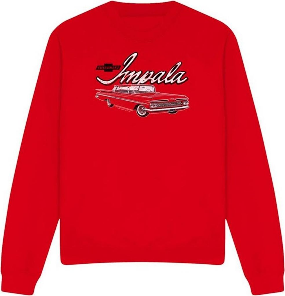 Chevrolet - "Classic Impala" Sweatshirt für Herren/Damen Uni TV27824 (L) (Rot)