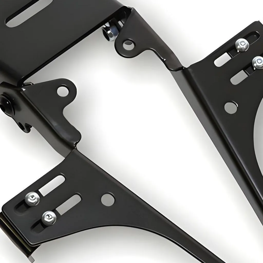 Support de plaque d'immatriculation Highsider pour moto avec feu à LED - 2