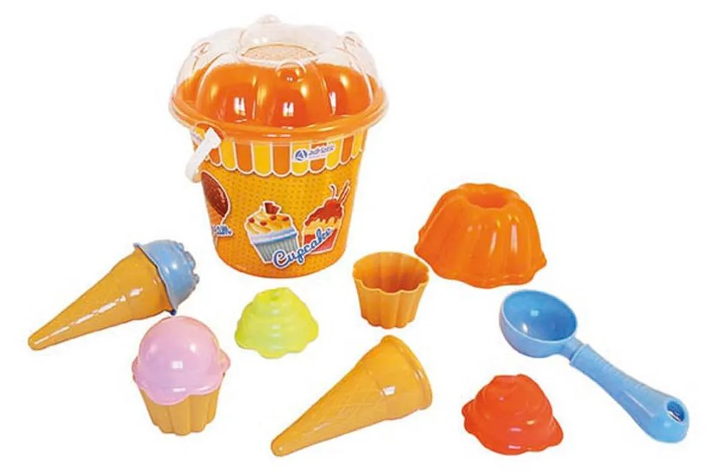 Décoration de table pour fête : Set 10pcs seau à glace et cupcakes