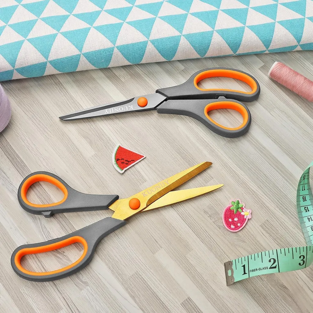 Ciseaux Soft-Grip en Titane Haute Résistance 20,3 cm - Pack de 6 Pièces