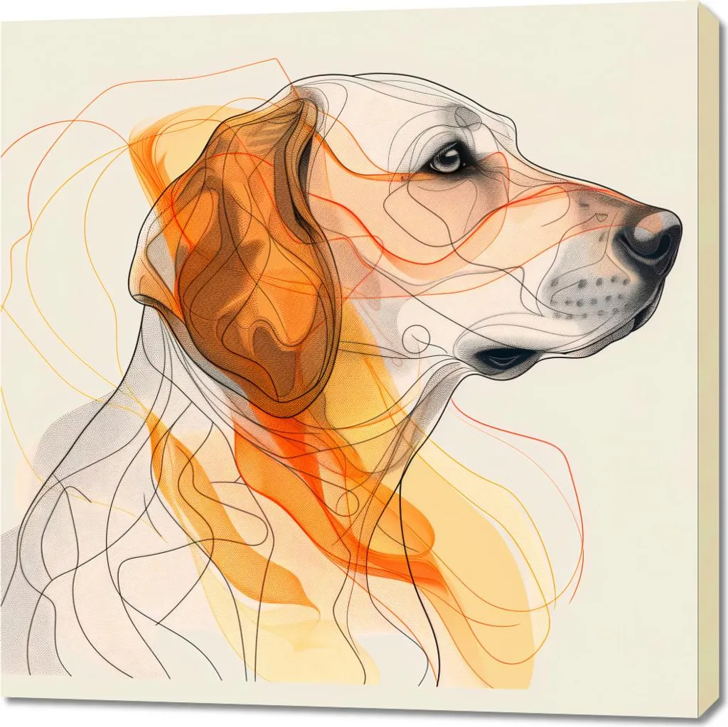 Tableau 90 x 90 cm Contour du profil : Habillez vos Grands Murs avec Style