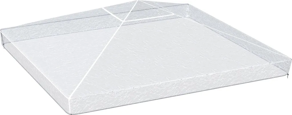 Bâche anti-pluie transparente 300x300x80 cm en PVC pour éviter la moisissure
