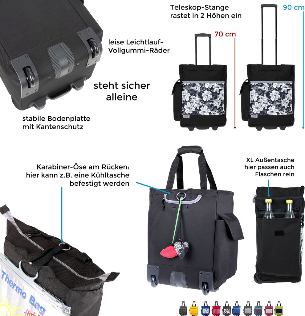 Einkaufstrolley Einkaufsroller Einkaufswagen Trolley Produktbild 5
