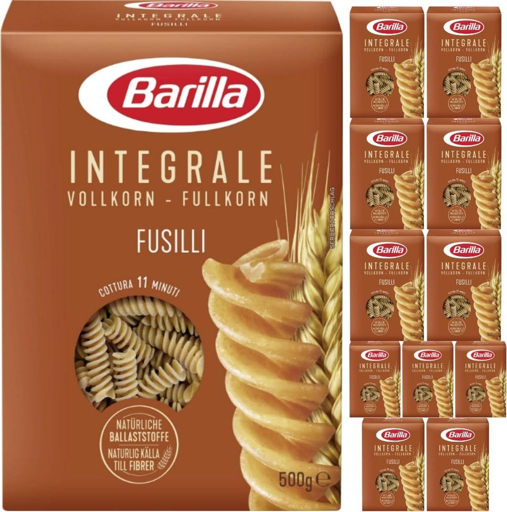 Barilla Pasta Integrale Vollkorn Fussili pasta 500 gramm x Produktbild 
