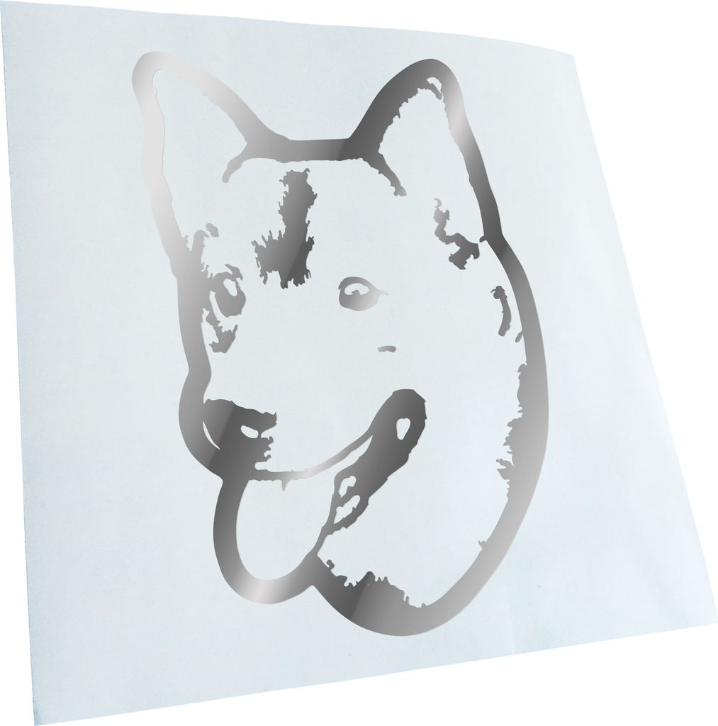Kiwistar - Autoaufkleber - swedish vallhund Hund - Chrom - 60x40cm - Aufkleber für Auto, Laptop, Fahrrad, LKW, Motorrad mehrfarbig JDM Decal Racing