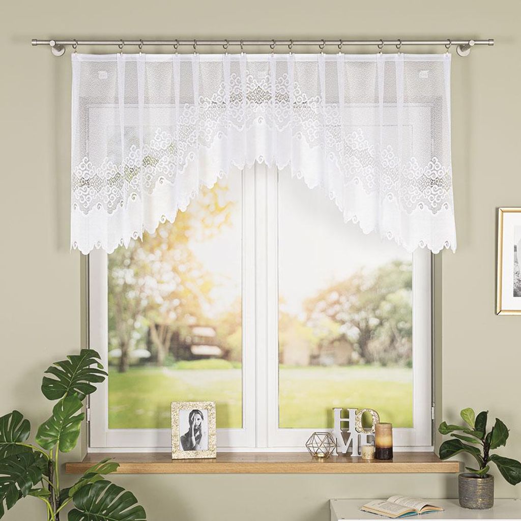 Tenda decorativa per infradito MODESTA 80 bianco 250x80 cm Immagine del prodotto 