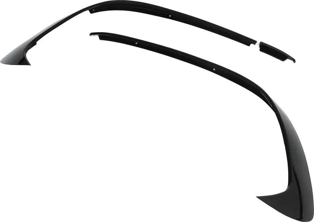 Splitter de pare-chocs avant pour tuning - Canard décoratif noir brillant