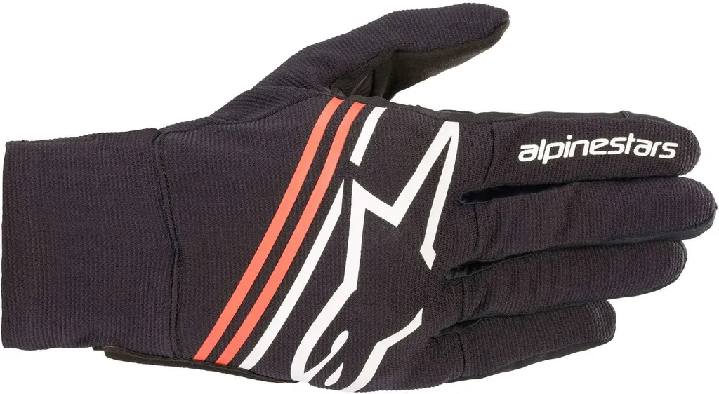 Gants de Moto Été Alpinestars Reef Noir et Rouge Fluo en Taille 3XL