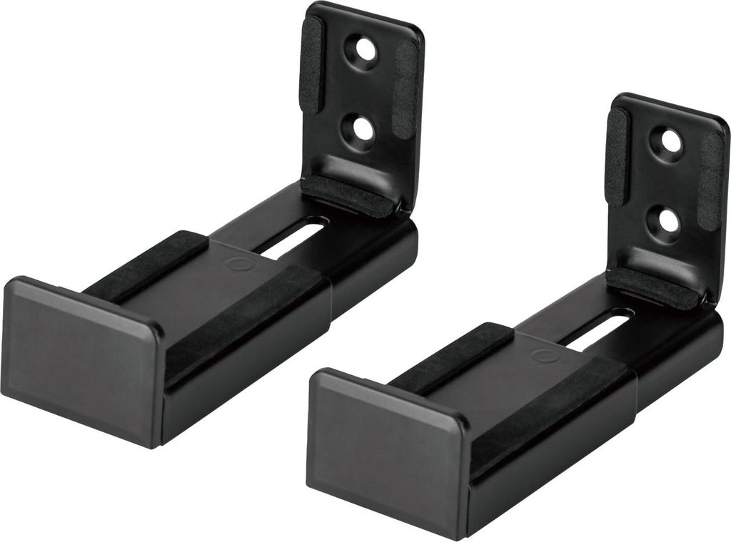 LogiLink Soundbar-Wandhalterung, für 9–15,4 cm breite, max. 15 kg, Schwarz, Wandhalterung, Acrylnitril-Butadien-Styrol (ABS), Stahl, Schwarz, 15...