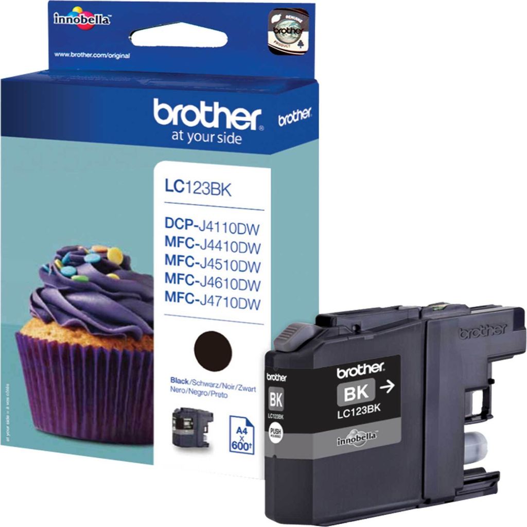 Brother LC123BK čierna kazeta do tlačiarne Obrázok produktu 
